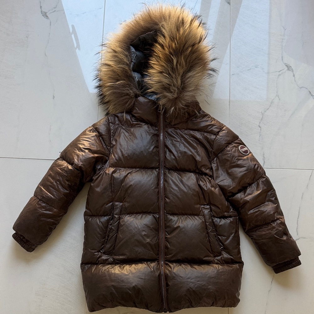 Colmar warm puffer coat with fur 8